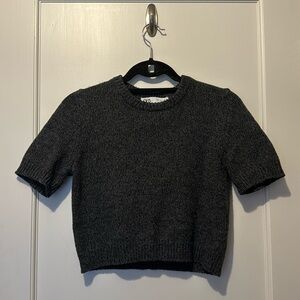 Zara Women’s Small Grey Short Sleeve Sweater